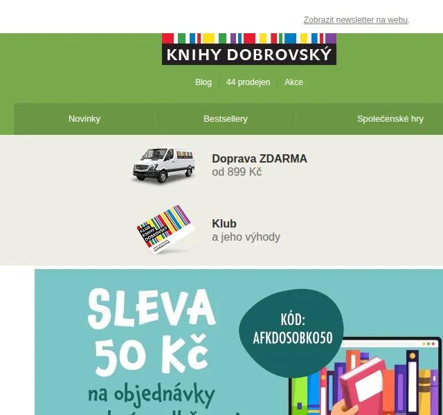 KnihyDobrovsky.cz: Knížkodej 1+5 zdarma – červen 2026 | Nuslet.cz