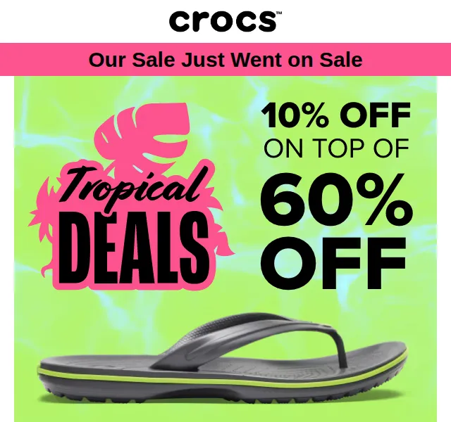 Crocs: Sleva až 60 % + extra 10 % – červenec 2026 | Nuslet.cz