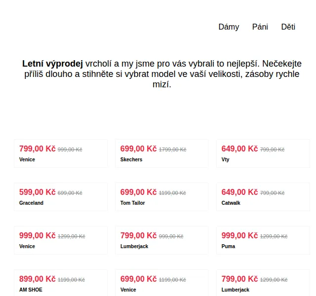 DEICHMANN: Letní výprodej bot – úspora až 71 % – červen 2026 | Nuslet.cz