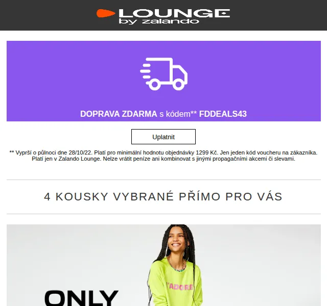 Lounge by Zalando: ONLY + Doprava zdarma – červen 2026 | Nuslet.cz