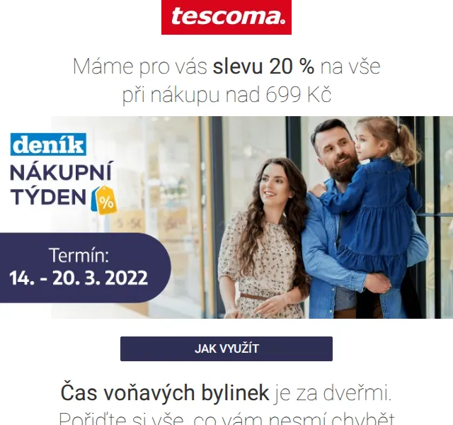 Tescoma: Sleva 20 % na vše při nákupu nad 699 Kč – červen 2026 | Nuslet.cz