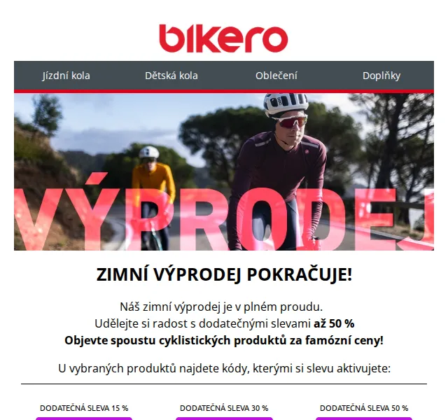 czbikero: Zimní výprodej s kódem až -50 % – červenec 2026 | Nuslet.cz