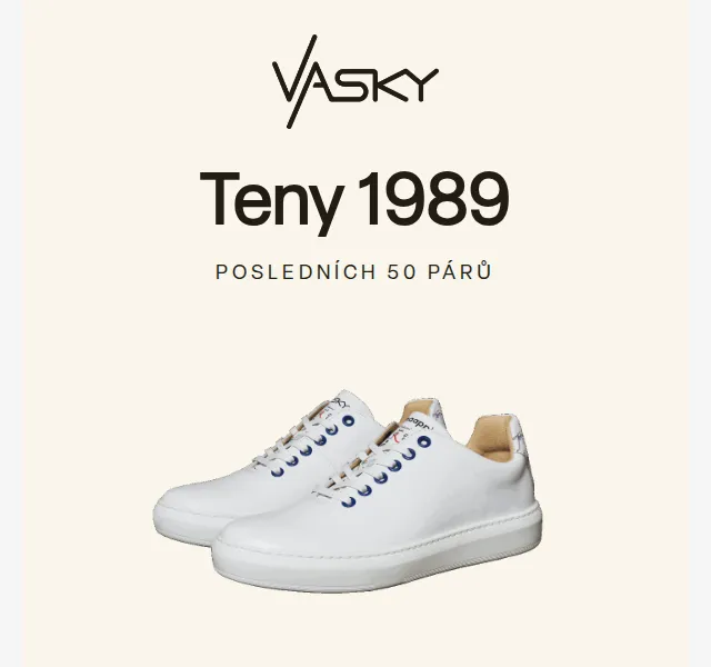 Vasky: Teny 1989 limitka – posledních 50 párů – červen 2026 | Nuslet.cz