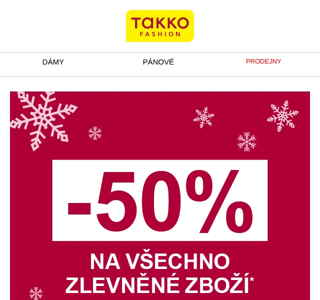 Takko Fashion: 50% sleva na již zlevněné zboží – červen 2026 | Nuslet.cz