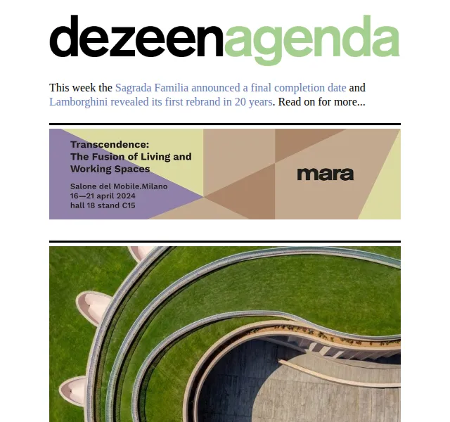 Dezeen Daily: Architektura a design – červenec 2026 | Nuslet.cz