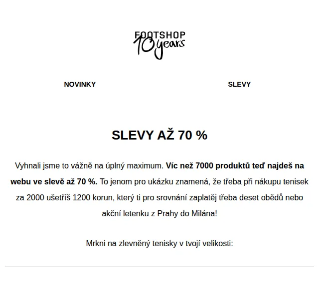 Footshop: Slevy až 70 % na tenisky – červen 2026 | Nuslet.cz