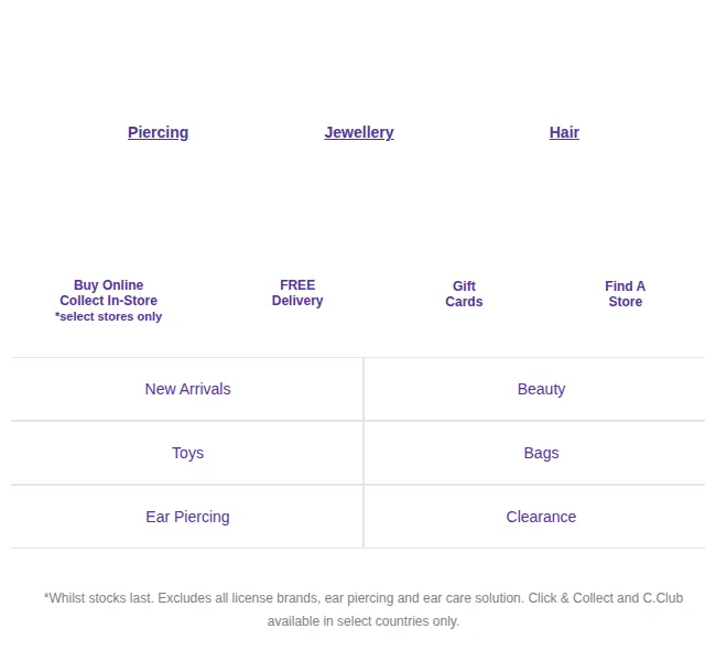 Claire's: 25% sleva na Ear Piercing – červen 2026 | Nuslet.cz