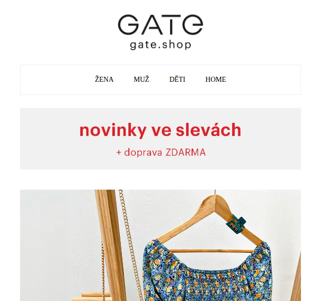 Gate.shop: letní slevy až 70 % – červenec 2026 | Nuslet.cz