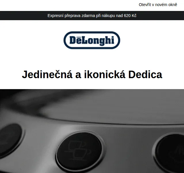 De'Longhi: kávovar Dedica s 15% slevou – červenec 2026 | Nuslet.cz