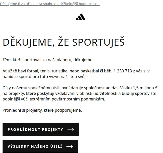 adidas: Děkujeme za sportování – červenec 2026 | Nuslet.cz