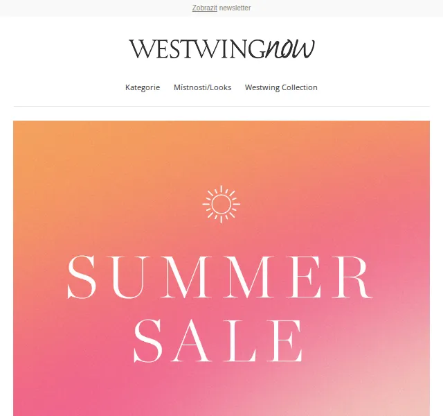 WestwingNow: Letní výprodej exteriéru a deko – červen 2026 | Nuslet.cz