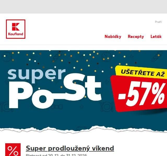 Kaufland: Bohemia Sekt a Pilsner Urquell v akci – červenec 2026 | Nuslet.cz