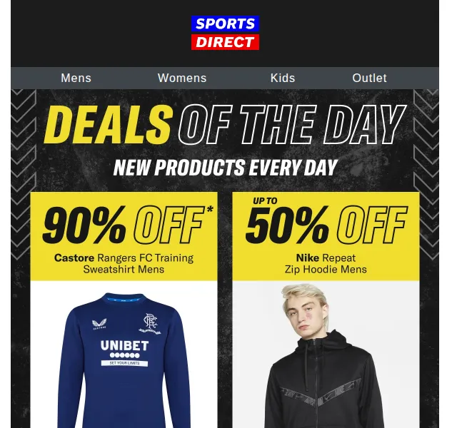 Sportsdirect.com: Rangers Training Sweatshirt za 5,99 £ a slevy až 50 % – červen 2026 | Nuslet.cz