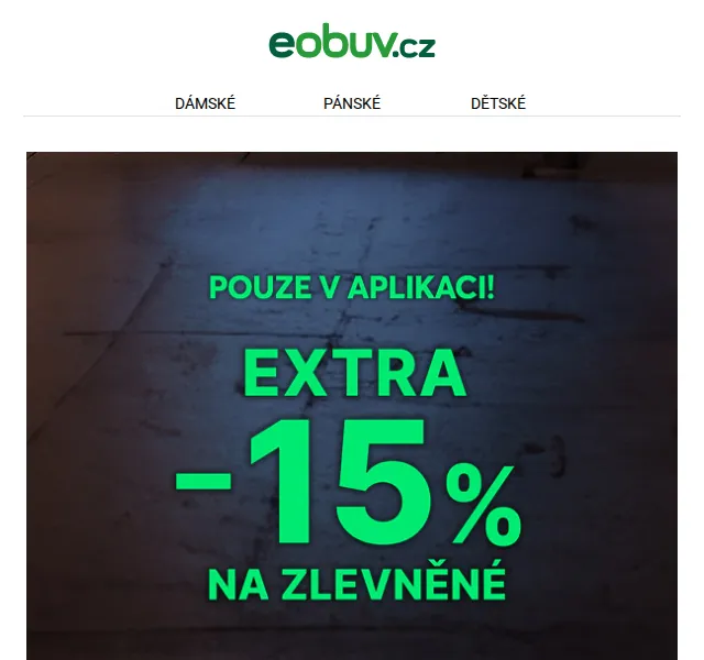 eobuv.cz: Až -15% na zlevněné boty v aplikaci – červenec 2026 | Nuslet.cz