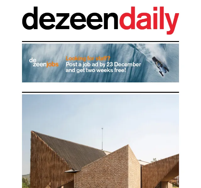 Dezeen Daily: architektura a design – červen 2026 | Nuslet.cz