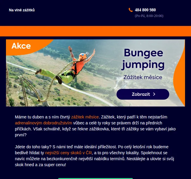 Adrop: Bungee jumping až za 2 189 Kč – červen 2026 | Nuslet.cz