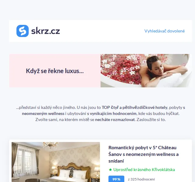 Vánoce na Skrz: Luxusní wellness pobyty – červen 2026 | Nuslet.cz