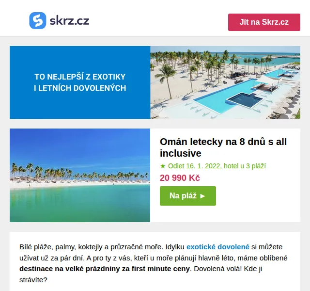 Skrz: Zájezdy k moři – Egypt od 8 190 Kč – červen 2026 | Nuslet.cz