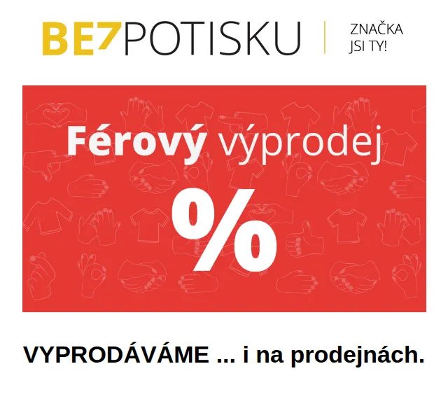 BezPotisku: Výprodej oblečení – červen 2026 | Nuslet.cz