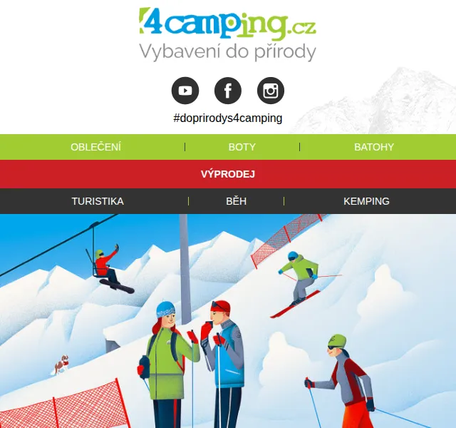 4camping: SKOL výbava – sleva 10 % + doprava zdarma – červenec 2026 | Nuslet.cz