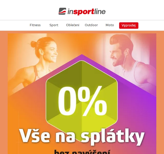 inSPORTline: Splátky za 0 % a Dárek Zdarma – Červen 2026 | Nuslet.cz