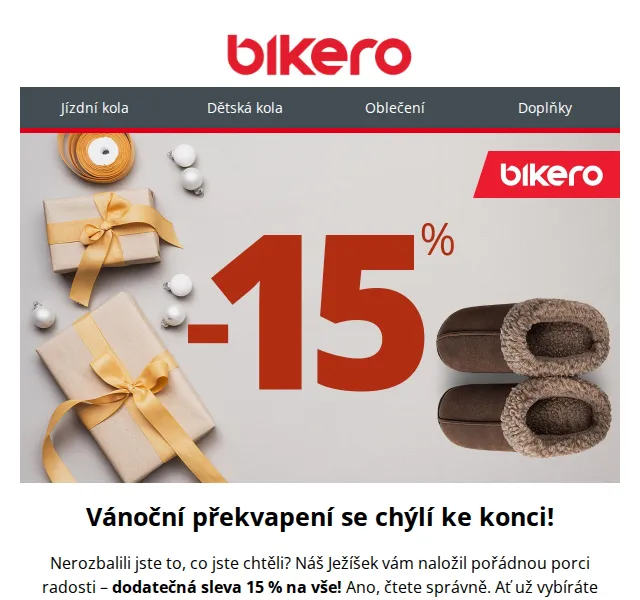 czbikero: Vánoční sleva 15 % na vše – červen 2026 | Nuslet.cz