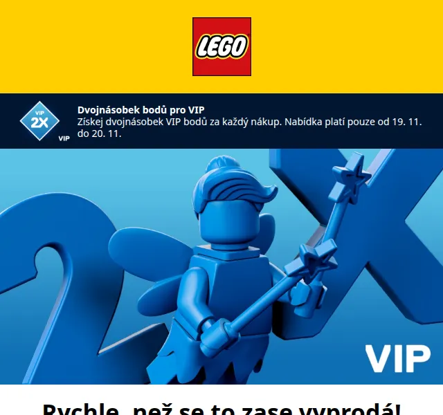 LEGO®: Dvojnásobek VIP bodů a exkluzivní dárečky – červen 2026 | Nuslet.cz