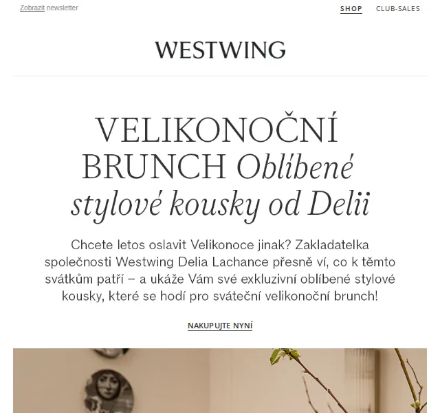 Westwing: sváteční dekorace od Delii – červen 2026 | Nuslet.cz