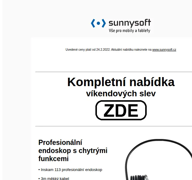 Sunnysoft: víkendové slevy až 39 % – červen 2026 | Nuslet.cz