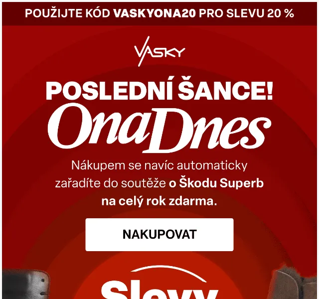 Vasky: Sleva 20 % na celý sortiment – červen 2026 | Nuslet.cz