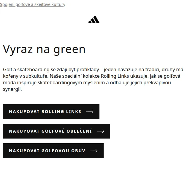 Adidas: Rolling Links kolekce – červen 2026 | Nuslet.cz