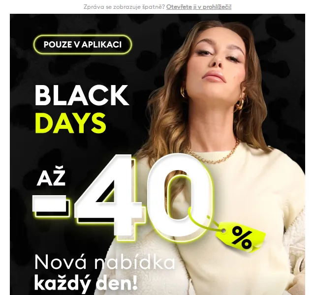 Sinsay: BLACK DAYS až -40 % – červenec 2026 | Nuslet.cz
