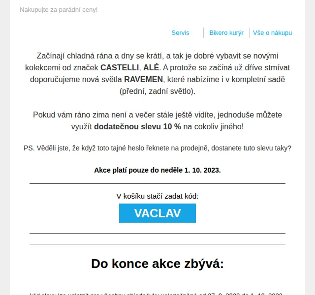 czbikero: 10% sleva na vše a podzimní novinky – červen 2026 | Nuslet.cz