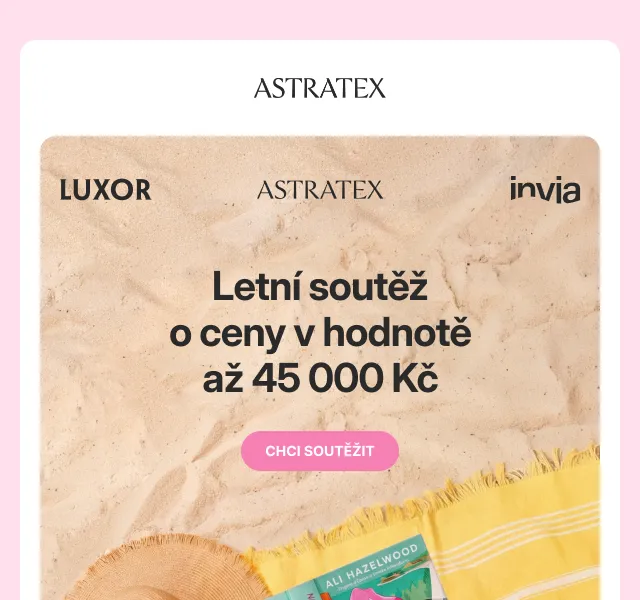 Astratex: Sleva 500 Kč + plavky –50 % – červen 2026