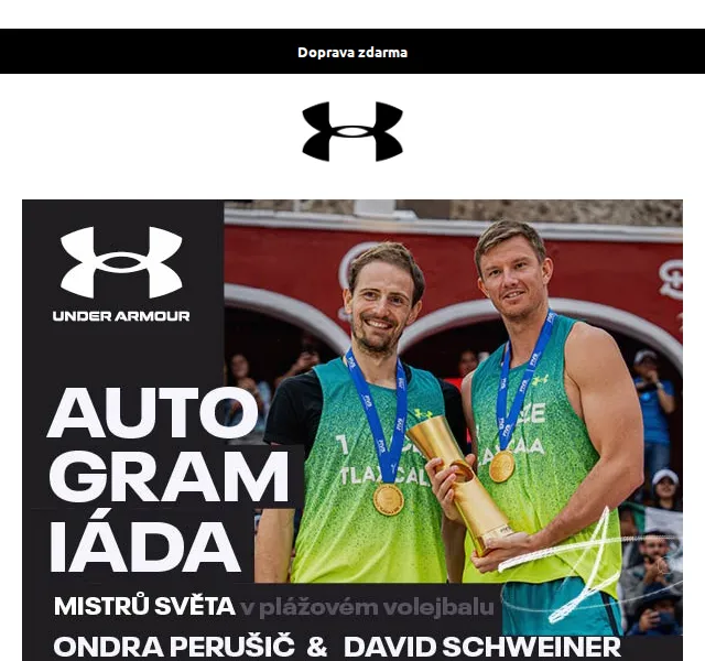 Under Armour: Autogramiáda mistrů světa v plážovém volejbalu – červenec 2026 | Nuslet.cz