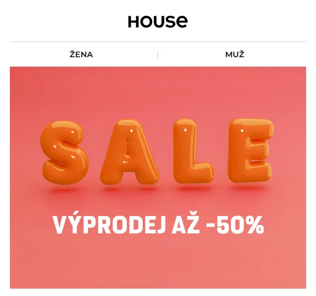 HOUSE: Výprodej až -50 % – červen 2026 | Nuslet.cz