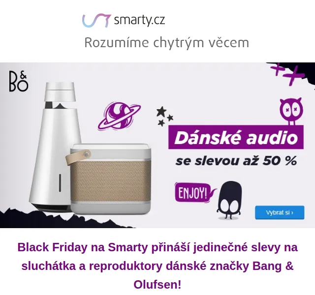 Smarty.cz: Bang & Olufsen až 51 % – červen 2026 | Nuslet.cz
