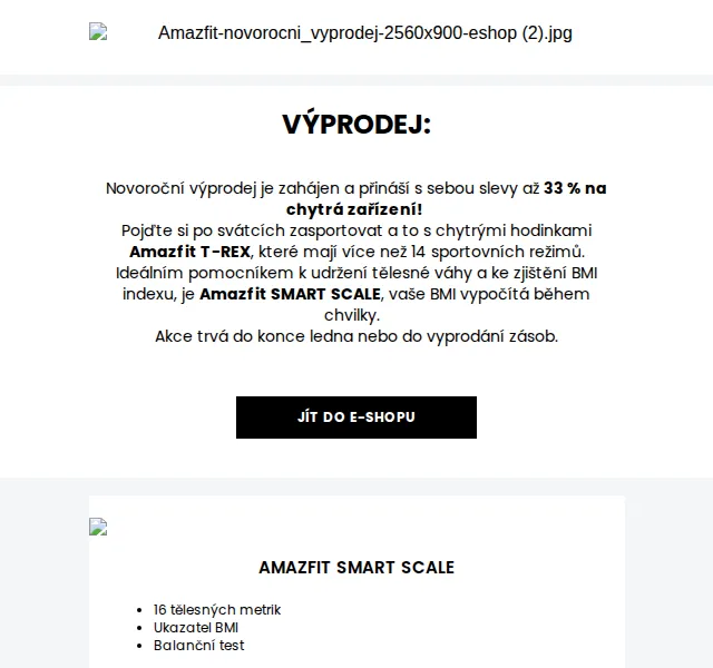 Amazfit.cz: Novoroční výprodej, slevy až –33 % – červen 2026 | Nuslet.cz