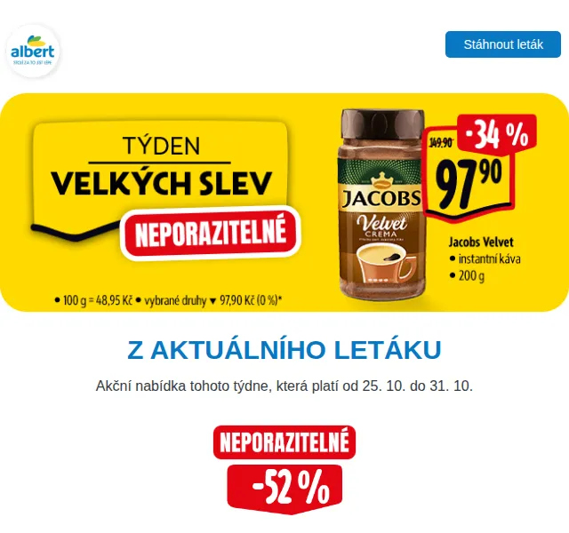 Albert: Týden velkých slev – červenec 2026 | Nuslet.cz