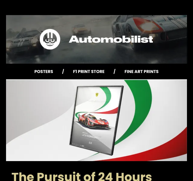 Automobilist: Ferrari 499P plakát Le Mans 2026 | Nuslet.cz