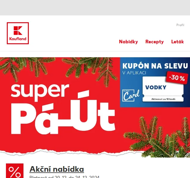 Kaufland: Šunka Zvonařka 26,90 Kč a gouda 47,90 Kč – prosinec 2024 | Nuslet.cz