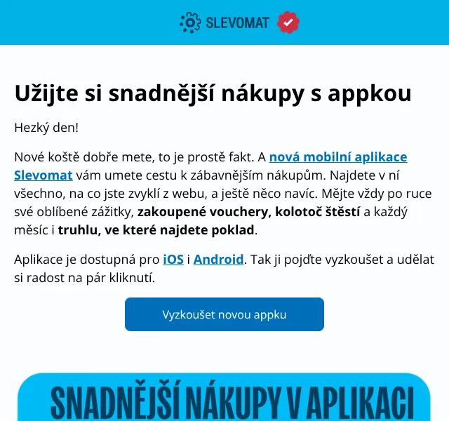 Slevomat: nová aplikace se slevy – září 2026