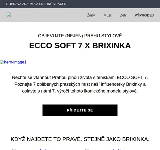 ECCO: Tenisky SOFT 7 s Brixinkou – červen 2026 | Nuslet.cz