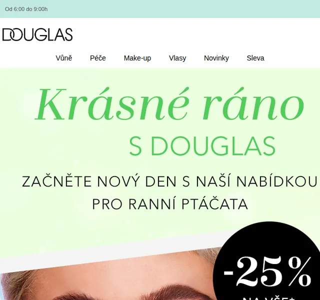 Douglas CZ: 25% sleva na vše – červen 2026 | Nuslet.cz