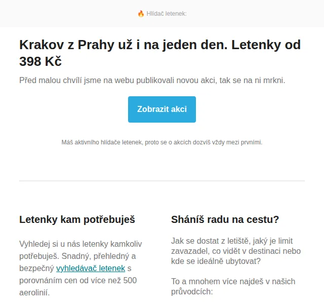 Cestujlevne.com: Krakov z Prahy od 398 Kč – červen 2026 | Nuslet.cz