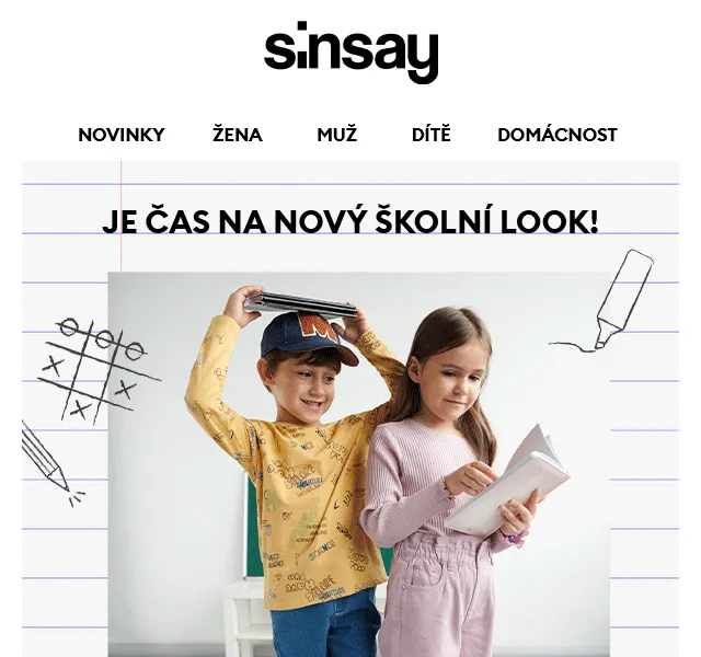 Sinsay: Stylové outfity do školy pro děti 2-10 let – červen 2026 | Nuslet.cz