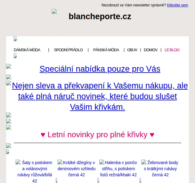 Blancheporte: Letní novinky pro plné křivky – červen 2026 | Nuslet.cz
