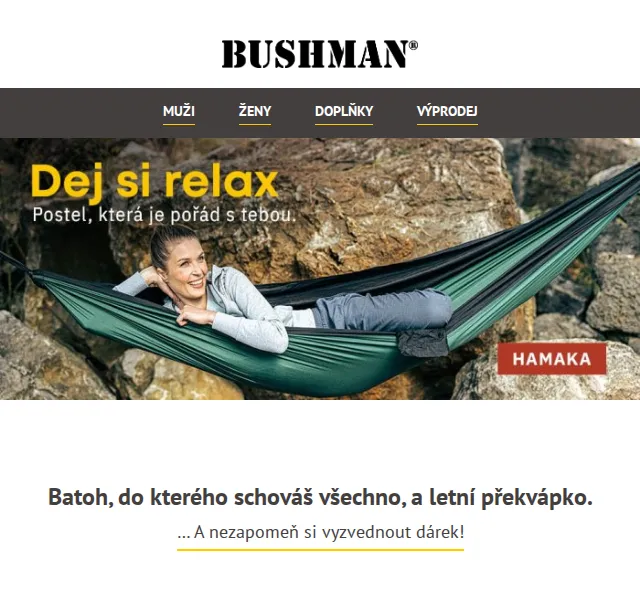 BUSHMAN: Objemný batoh Biko a letní soutěž o 100 cen – červen 2026 | Nuslet.cz