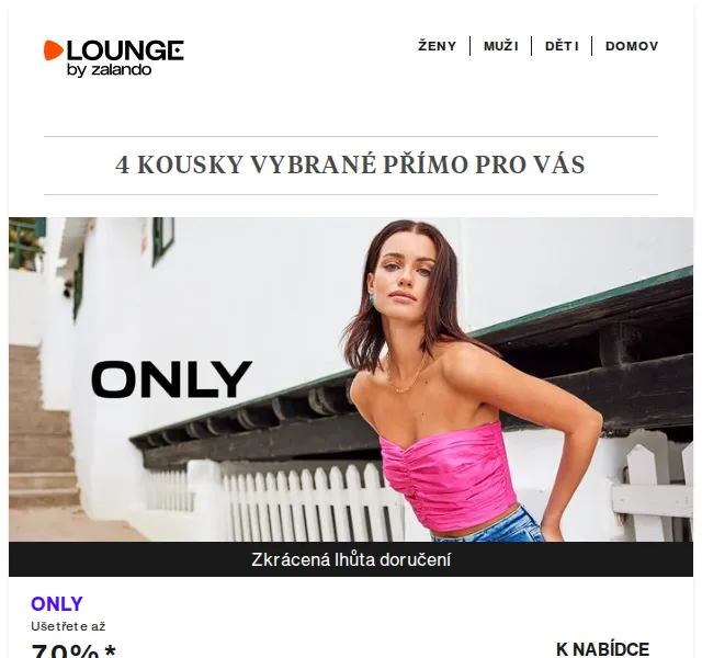 Lounge by Zalando: ONLY, Pieces a ONLY Play se slevou až 75 % – červenec 2026 | Nuslet.cz