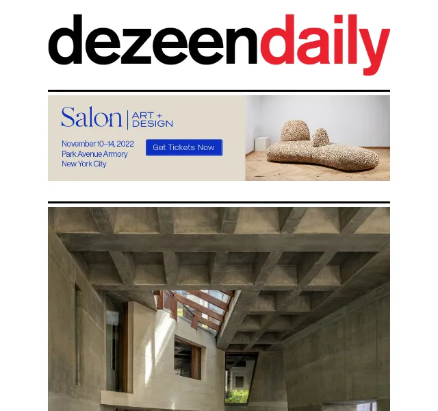 Dezeen Daily: Novinky v architektuře a designu – červen 2026 | Nuslet.cz